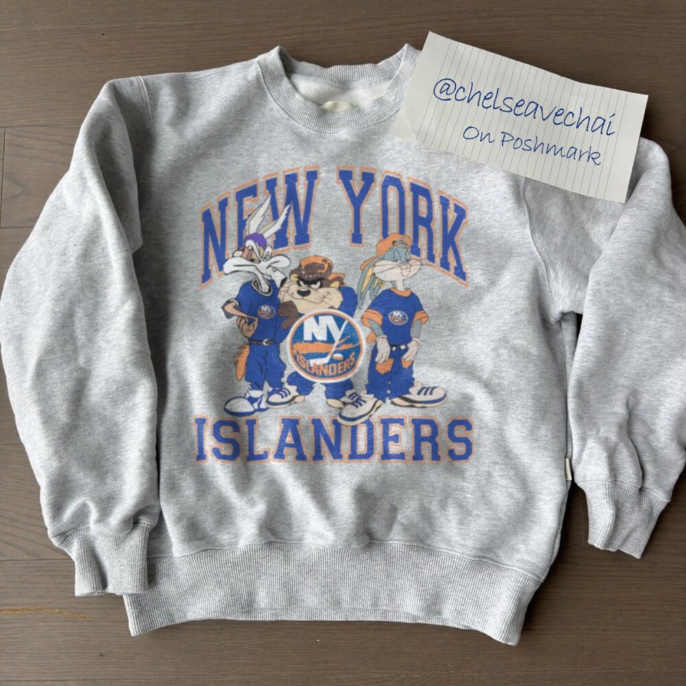 Vintage New York Islanders Looney Tunes Sweatshirt, NY Islanders Hockey Shirt